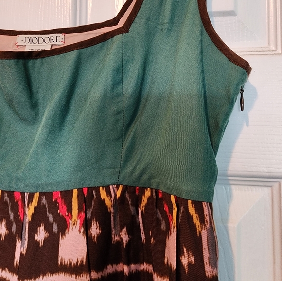 Diodore Silk and Cotton Blend dress size 4 - Picture 3 of 5